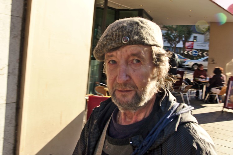 man in beret