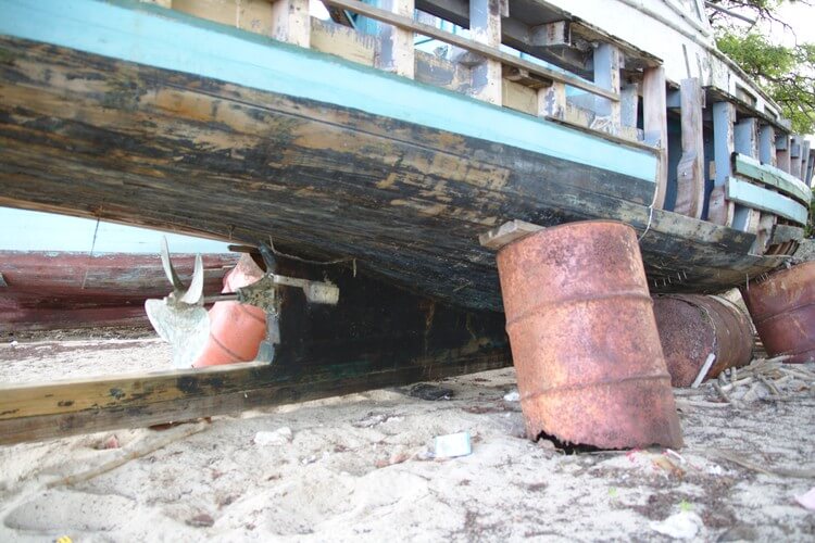 old wooden boat