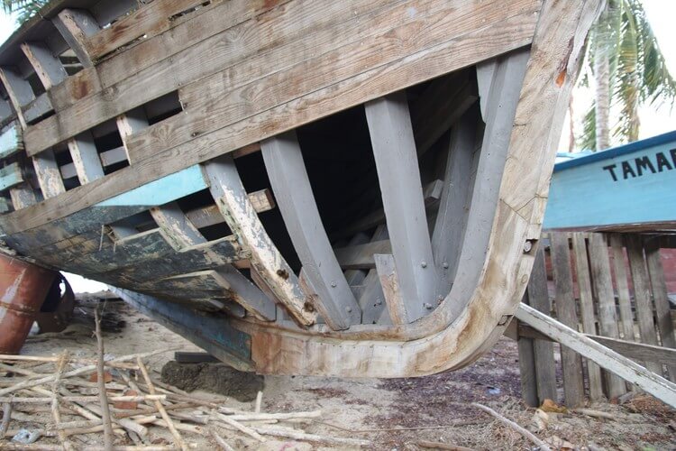 old wooden boat