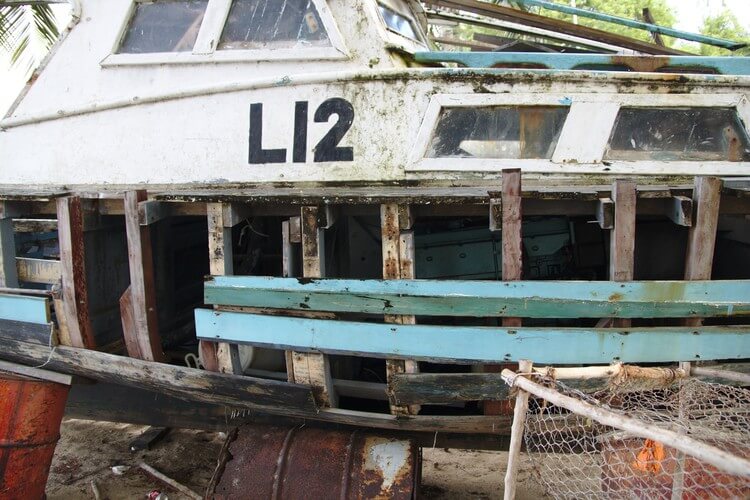 old wooden boat