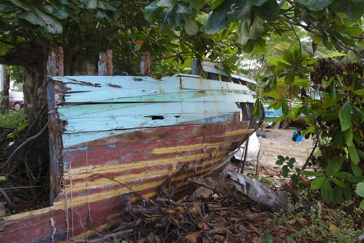 old wooden boat