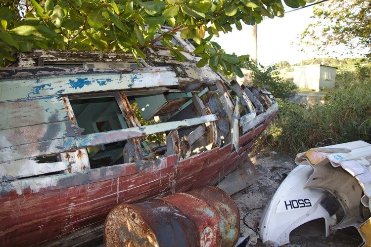 old wooden boat