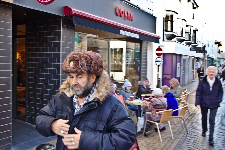 man in russian hat