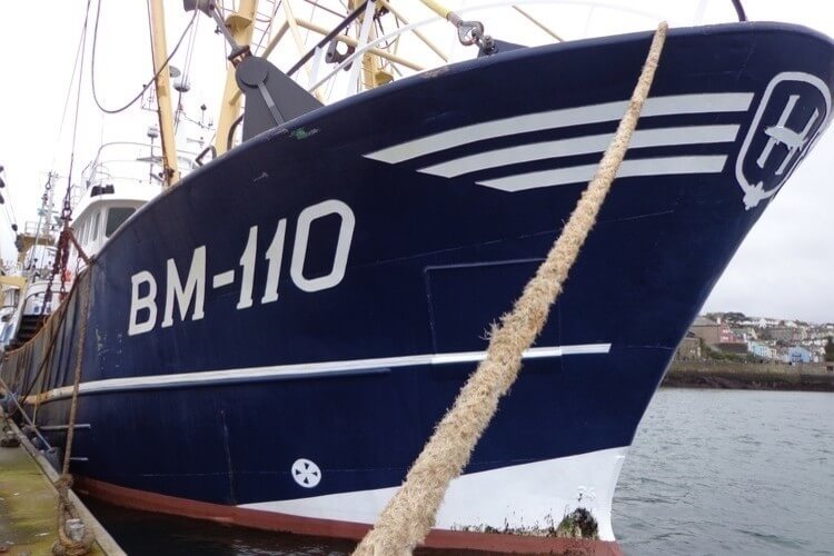 bow of trawler